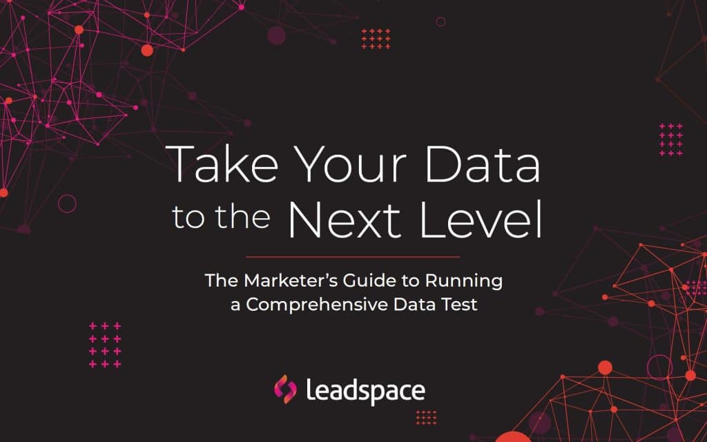 Intro slide - Take your data to the next level, the marketer's guid to running a comprehensive data test