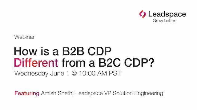 How is a B2B CDP different?
