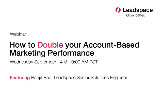How to double your account based marketing performance