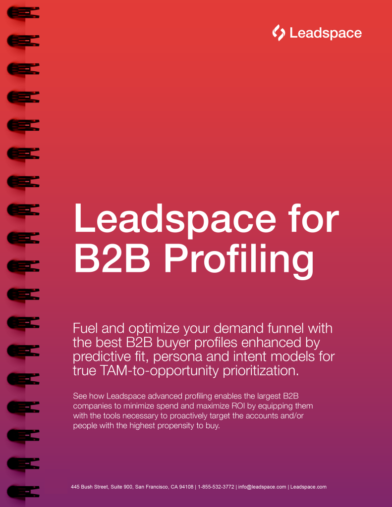 Leadspace for B2B Profiling