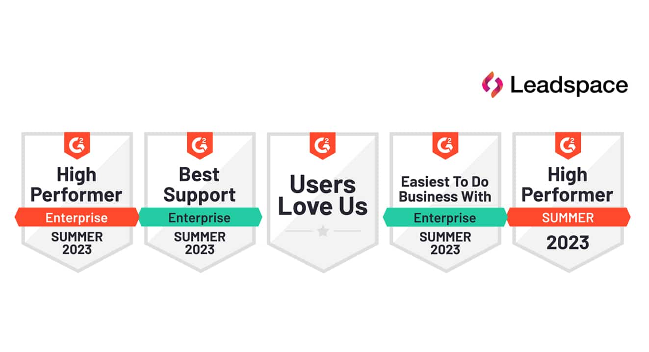 Leadspace™ Earns #1 for G2’s Enterprise Lead Scoring Category Summer 2023